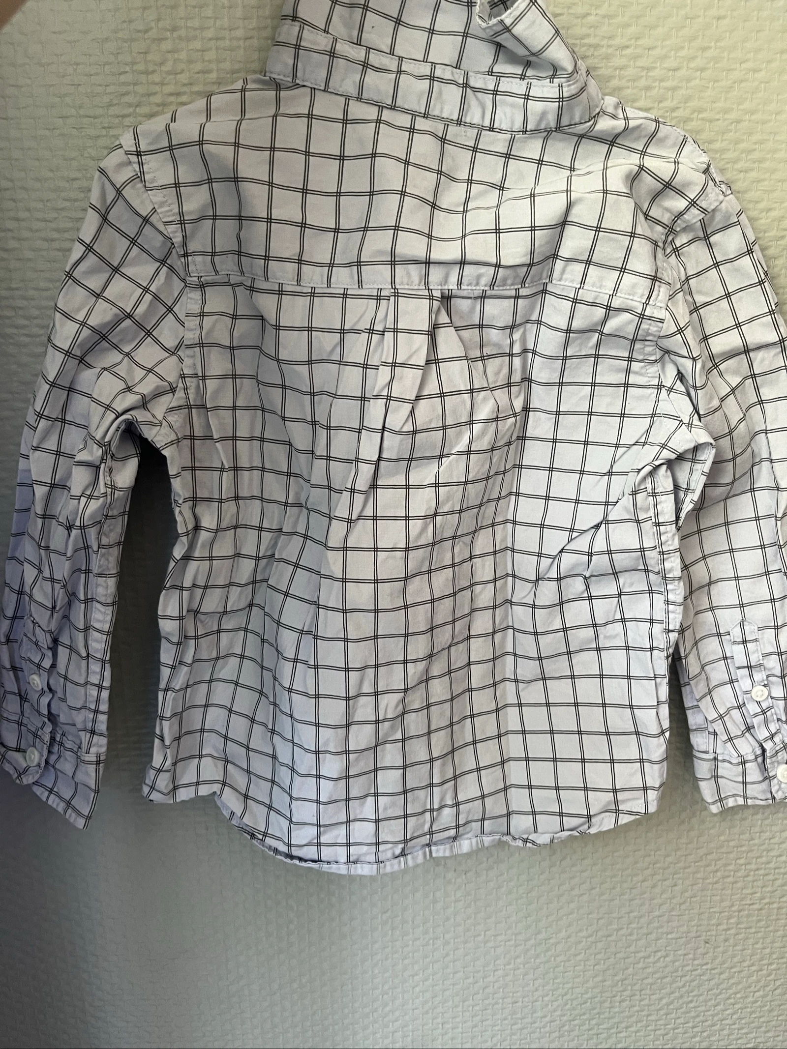 Camisa de manga larga a cuadros Kiabi 3 años (93cm) - 100% algodón – photo 2